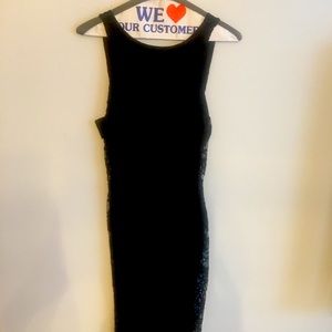 Bebe lace midi dress, lined, XS, like new